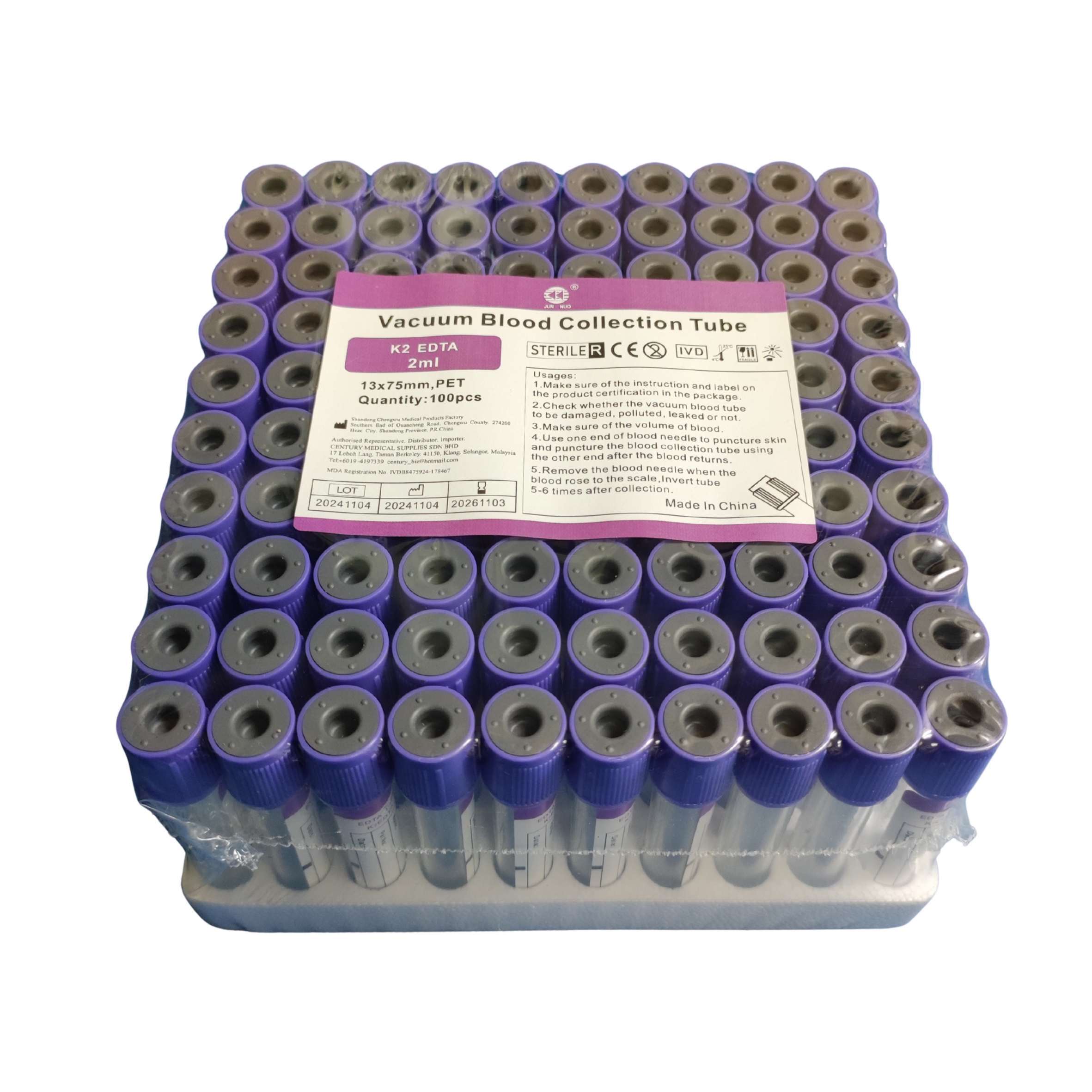 EDTA Blood Collection Tube